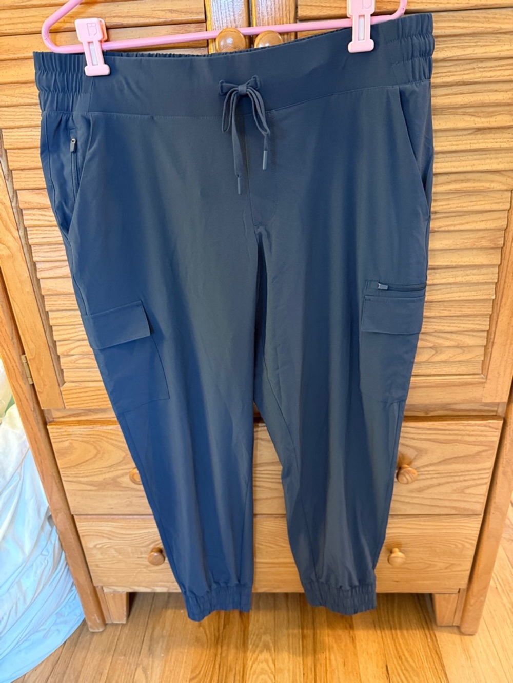all in motion Navy Drawstring Cargo Jogger Pants Size XL